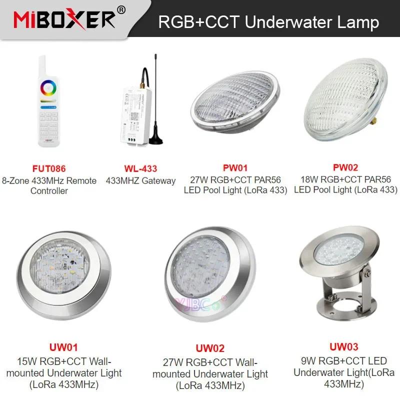 MiBoxer   , RGB + CCT, IP68  27W PAR56 LED Ǯ Ʈ, AC12 V/DC12-24V, 433MHz Ʈ, 9W, 15W, 18W